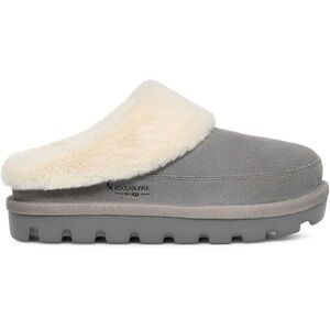 Koolaburra Women's Cozy Gray and Cream Slippers